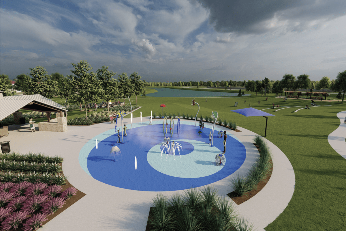 Planned community splashpad