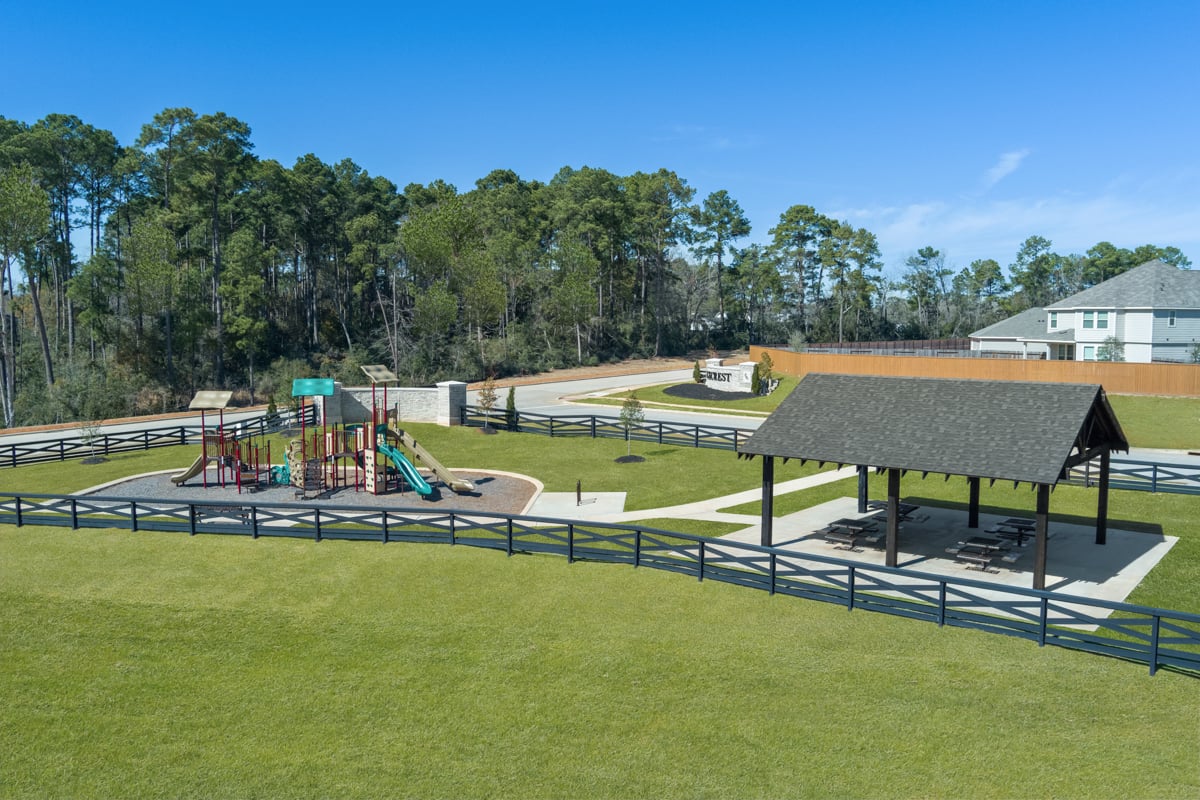 Community playground and pavilion 