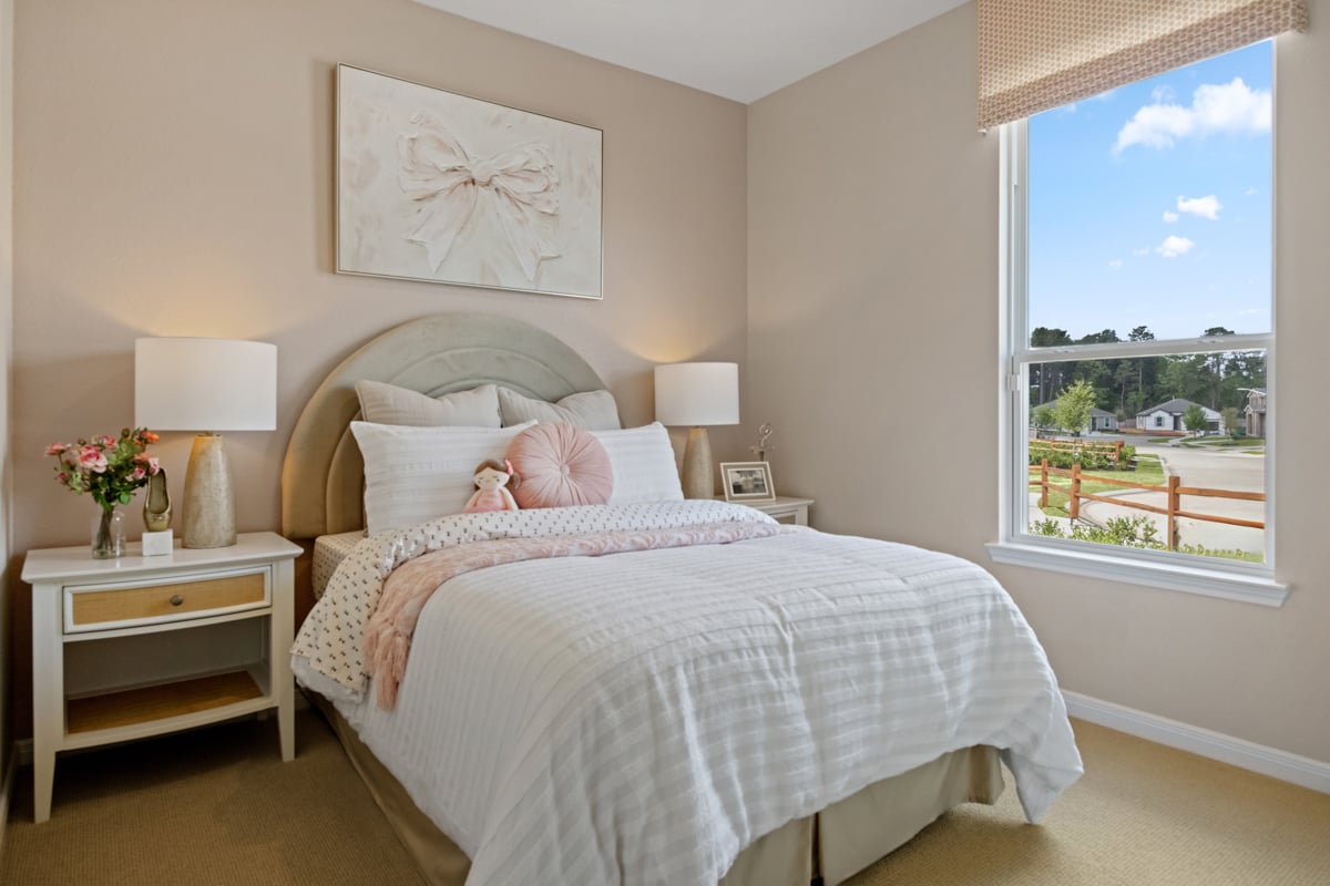 Spacious secondary bedrooms