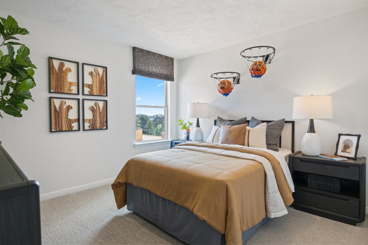 Spacious secondary bedrooms