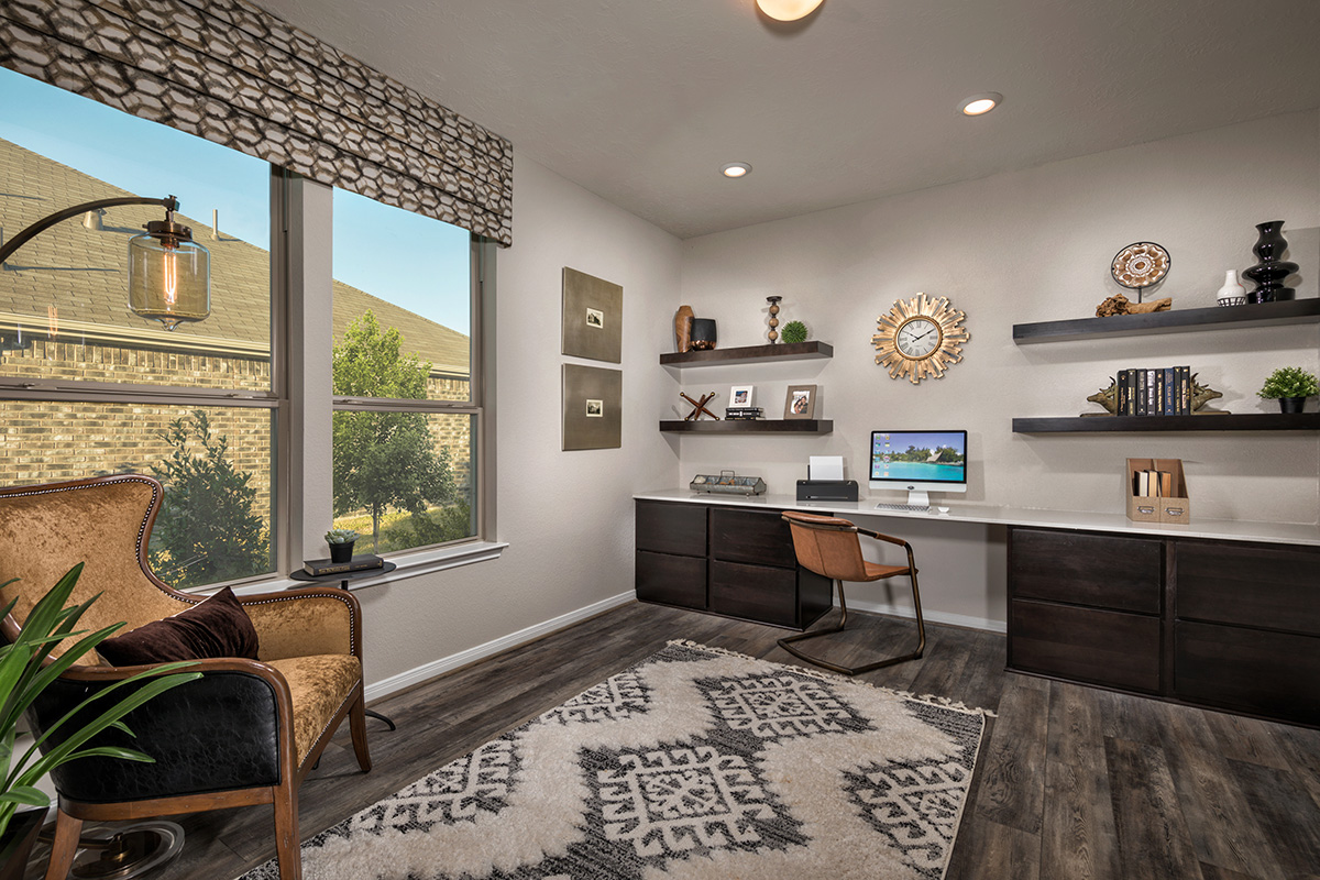 New Homes in La Marque, TX - Sunset Grove Plan 2130 Home Office