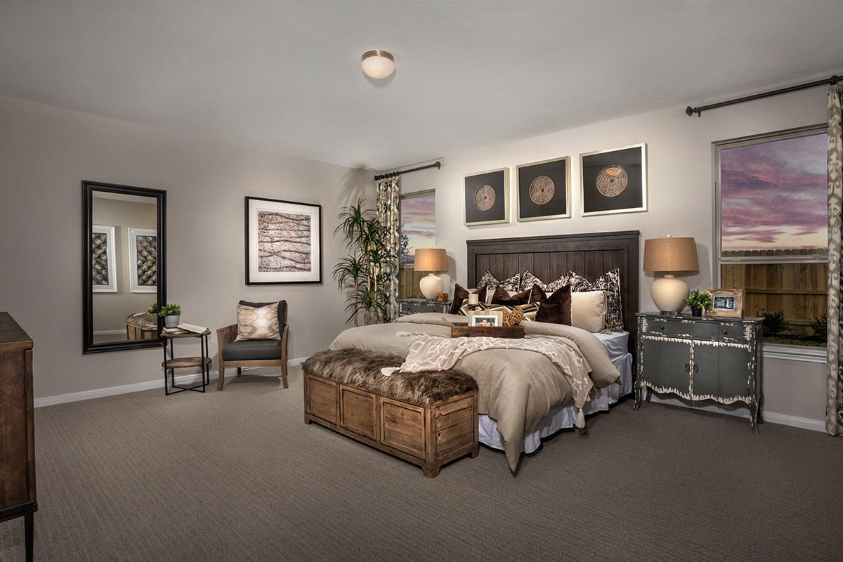 New Homes in La Marque, TX - Sunset Grove Plan 2130 Primary Suite