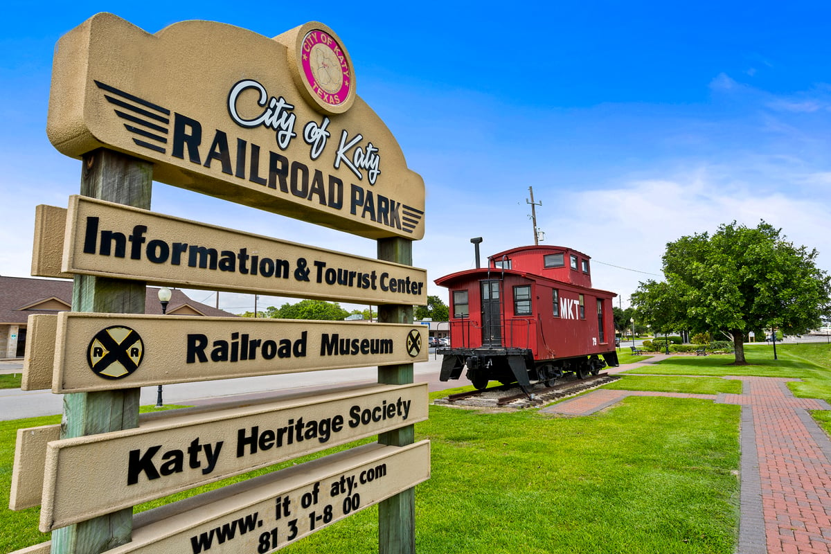 Quick drive to Katy Railroad Park 