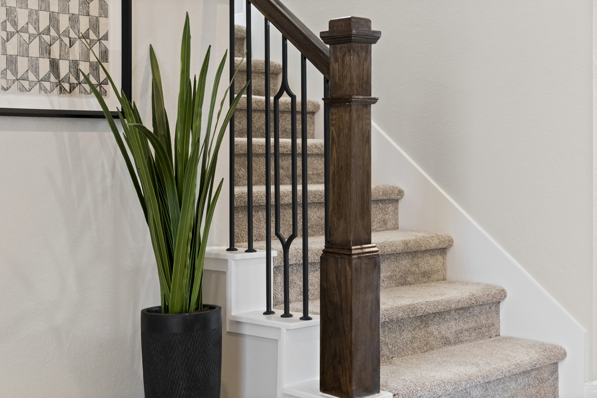 Upgraded stair rail