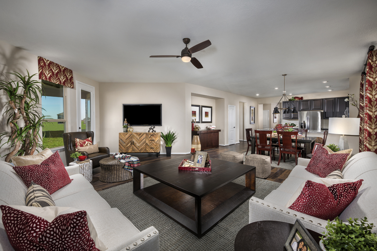 New Homes in Katy, TX - The Meadows at Westfield Village Plan 1944 Great Room
