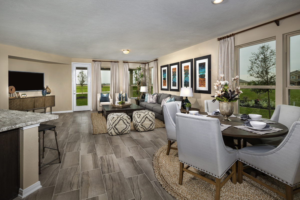 New Homes in Katy, TX - The Meadows at Westfield Village Plan 2526 Great Room