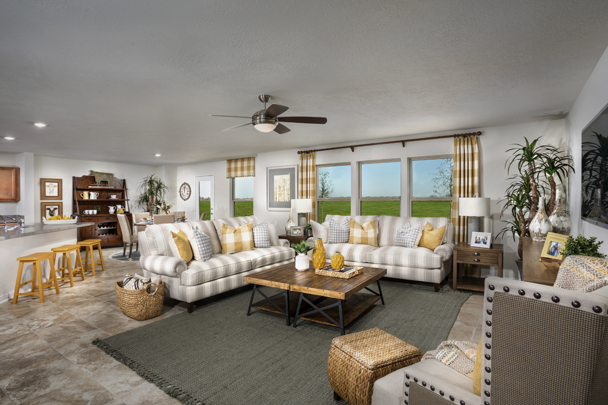 New Homes in Katy, TX - The Meadows at Westfield Village Plan 2961 Great Room
