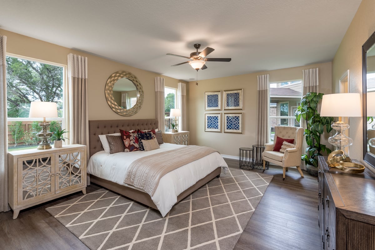 New Homes in New Braunfels, TX - Deer Crest - Classic Collection Plan 3420 Master Bedroom