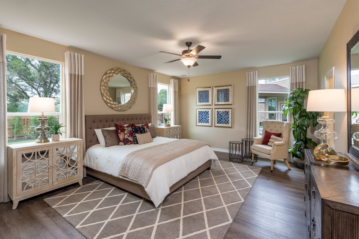 New Homes in San Antonio, TX - Canyon Crest Plan 3420 Primary Bedroom