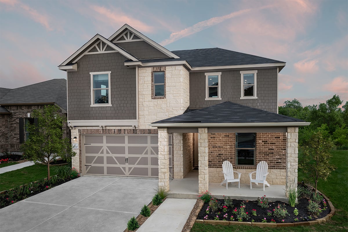New Homes in Boerne, TX - Shoreline Park - Sterling Collection Plan 2411 as modeled at Champions Landing