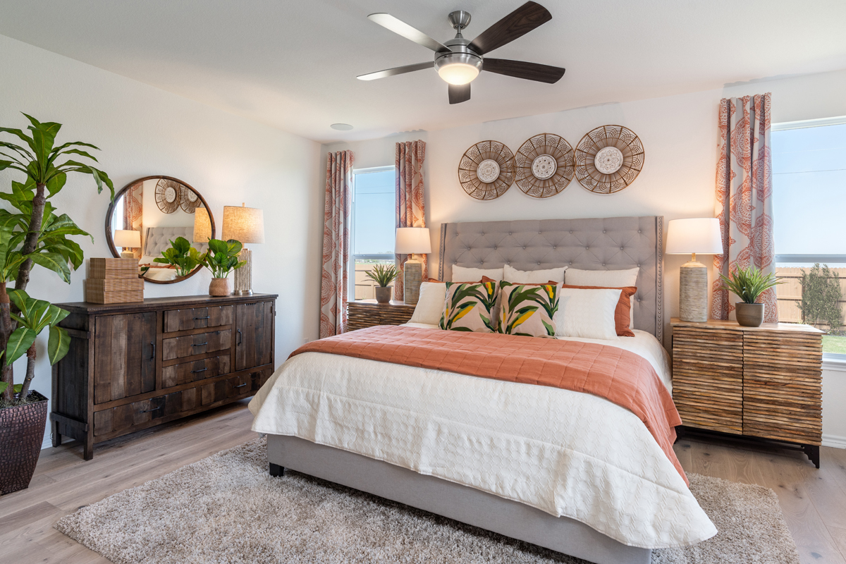 New Homes in Seguin, TX - Cordova Crossing Plan 1792 Primary Bedroom