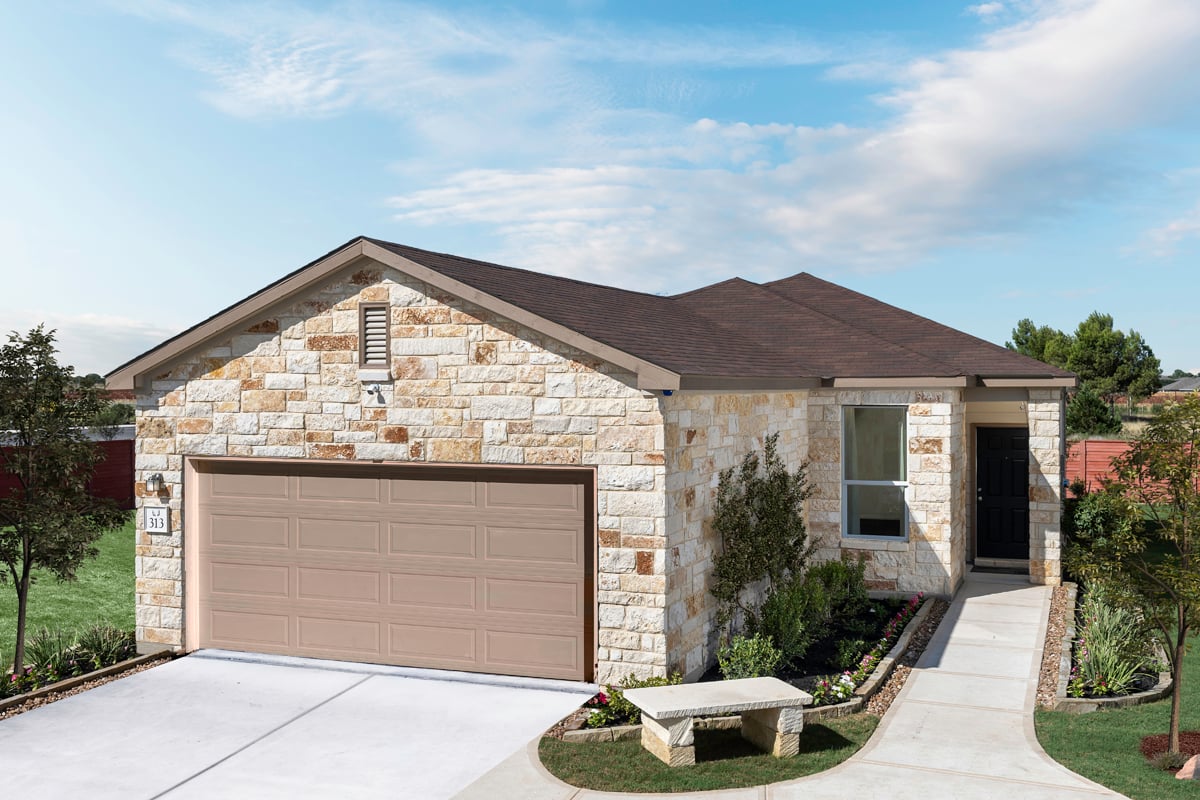 New Homes in San Antonio, TX - The Overlook at Medio Creek Plan 1548 as modeled at Deer Crest