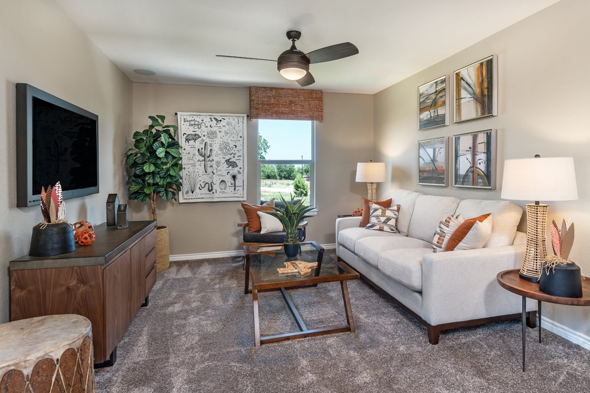 New Homes in San Antonio, TX - Tierra Buena Plan 2245 Loft as modeled at Deer Crest