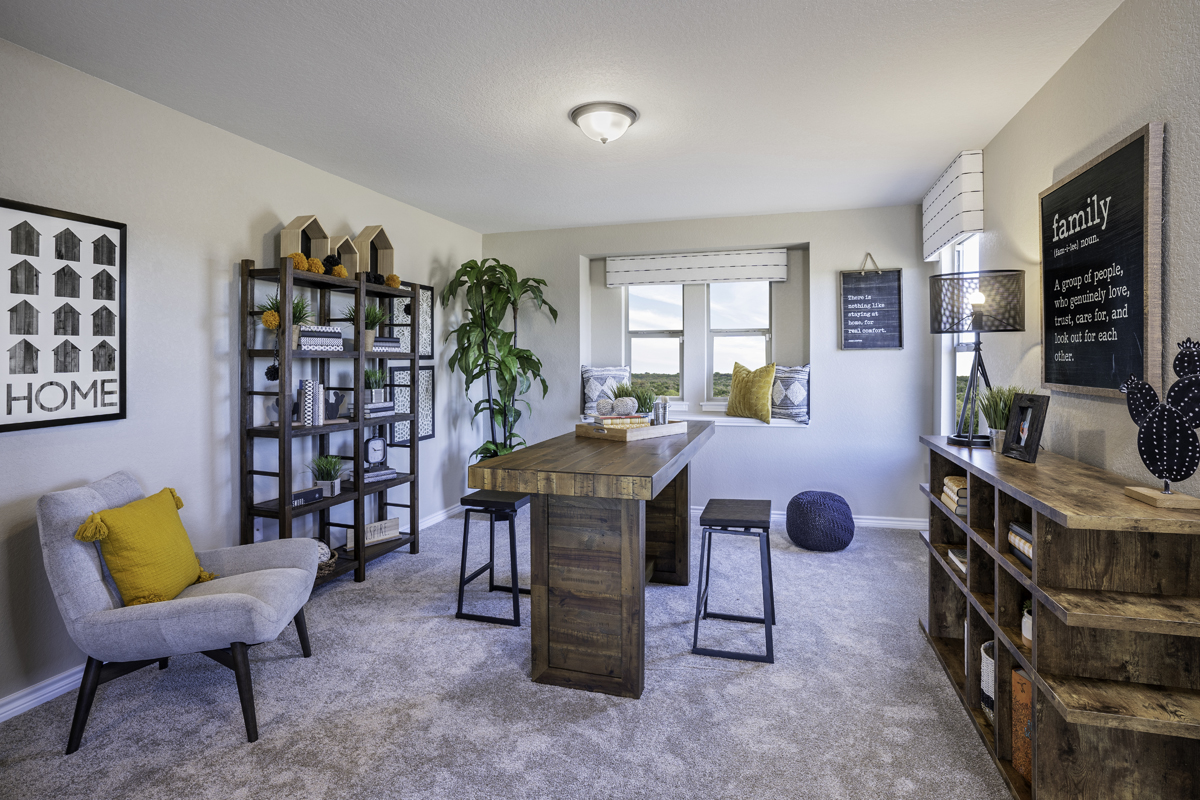 New Homes in San Antonio, TX - Hidden Canyons at TRP Plan 2701 Flex Space