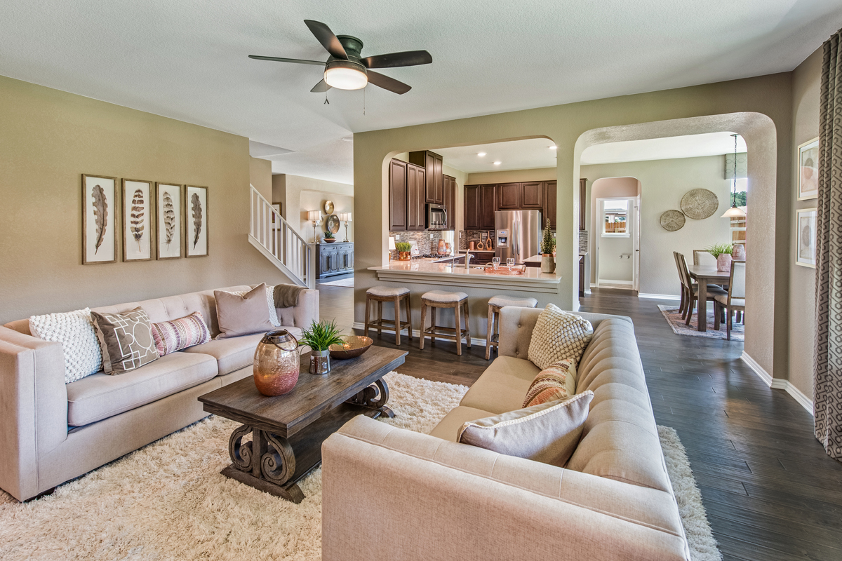 New Homes in San Antonio, TX - Preserve at Culebra - Classic Collection Plan 3121 Great Room