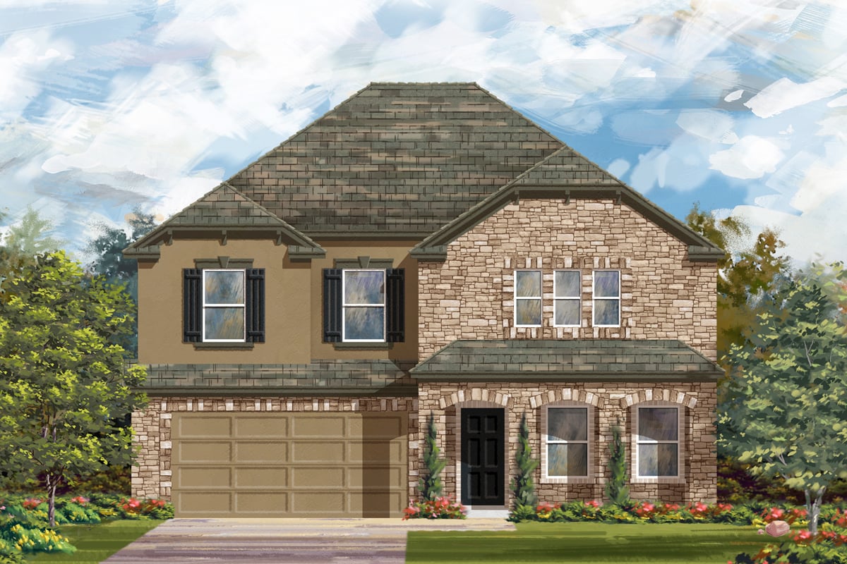 New Homes in Bulverde, TX - Edgebrook Plan 2881 Elevation D