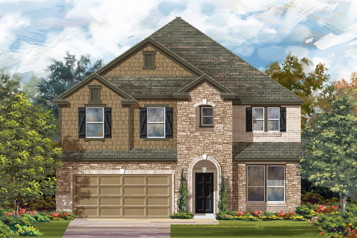 New Homes in Bulverde, TX - Edgebrook Plan 3699 Elevation C