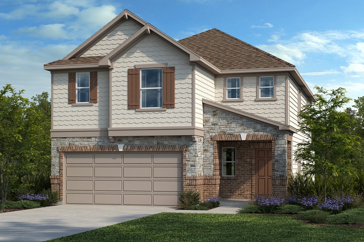 New Homes in New Braunfels, TX - Legend Heights Plan 2527 Elevation E