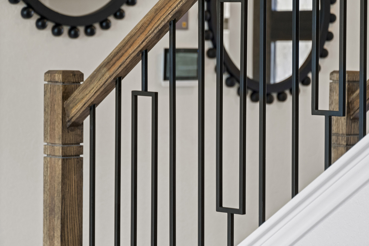 Wrought-iron stair rail