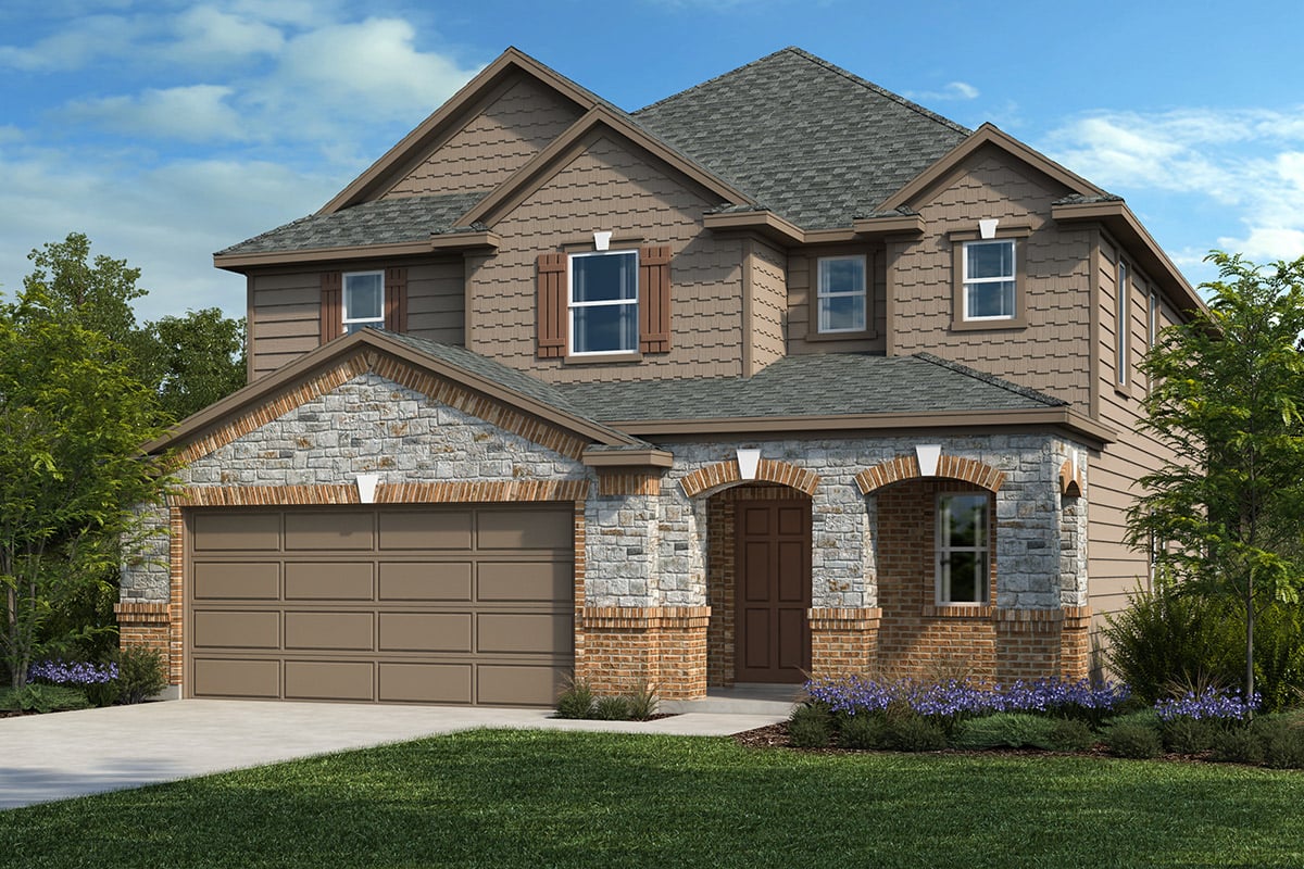 New Homes in Seguin, TX - Woodside Farms Plan 2495 Elevation E
