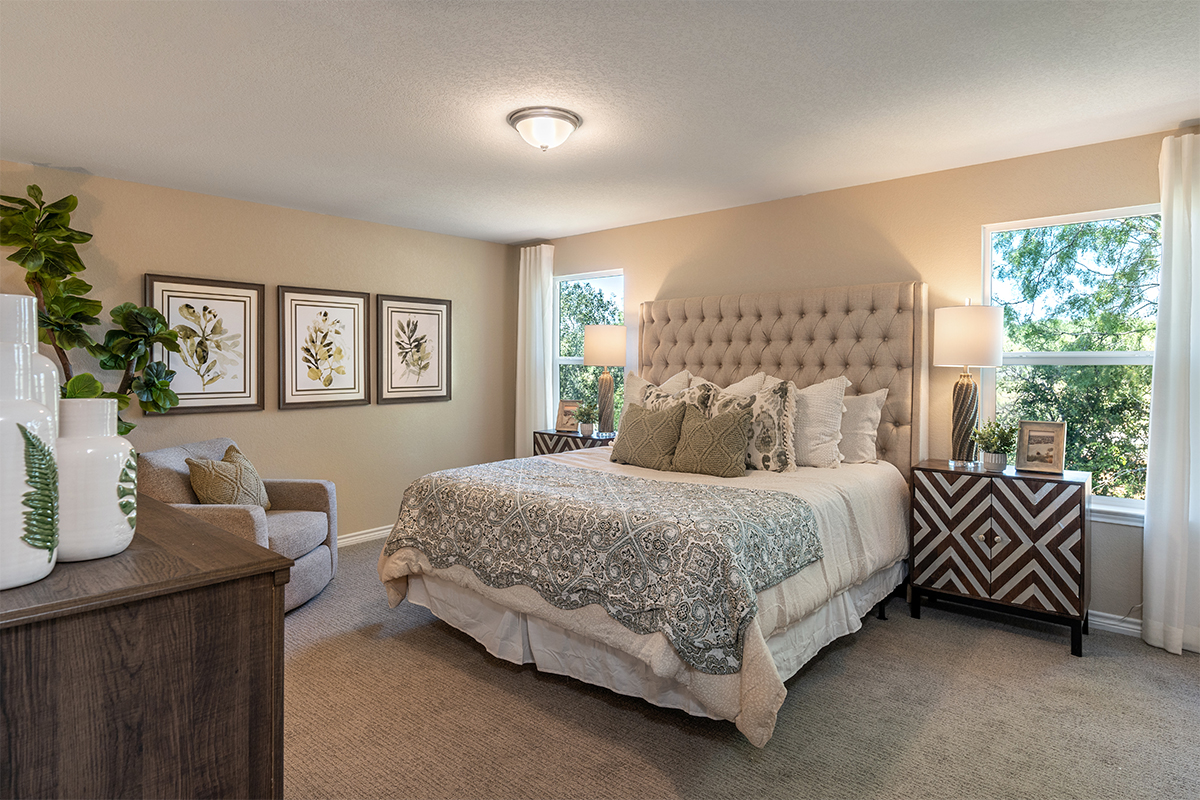 New Homes in San Antonio, TX - Hidden Canyons at TRP Plan 2245 Primary Bedroom