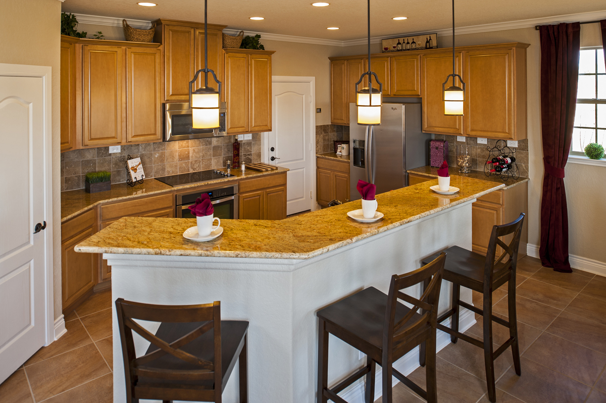 New Homes in New Braunfels, TX - Legend Point Plan 2411 Kitchen