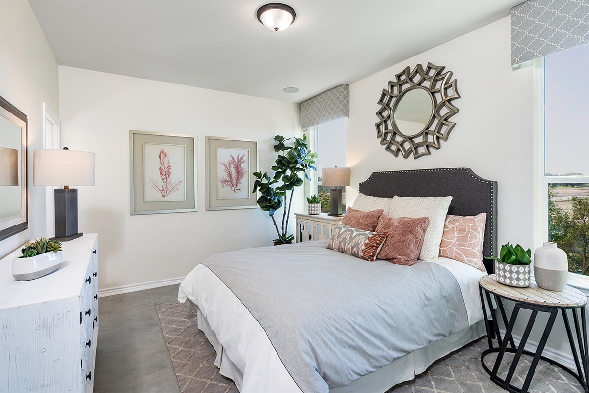 New Homes in San Antonio, TX - Tierra Buena Plan 1416 Primary Bedroom as modeled at Marbella