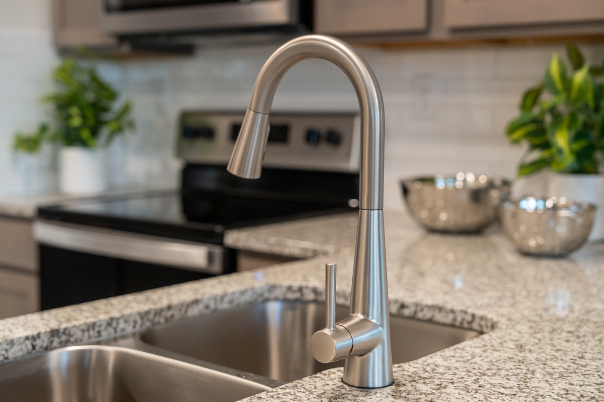 Moen® Sleek high arc faucet