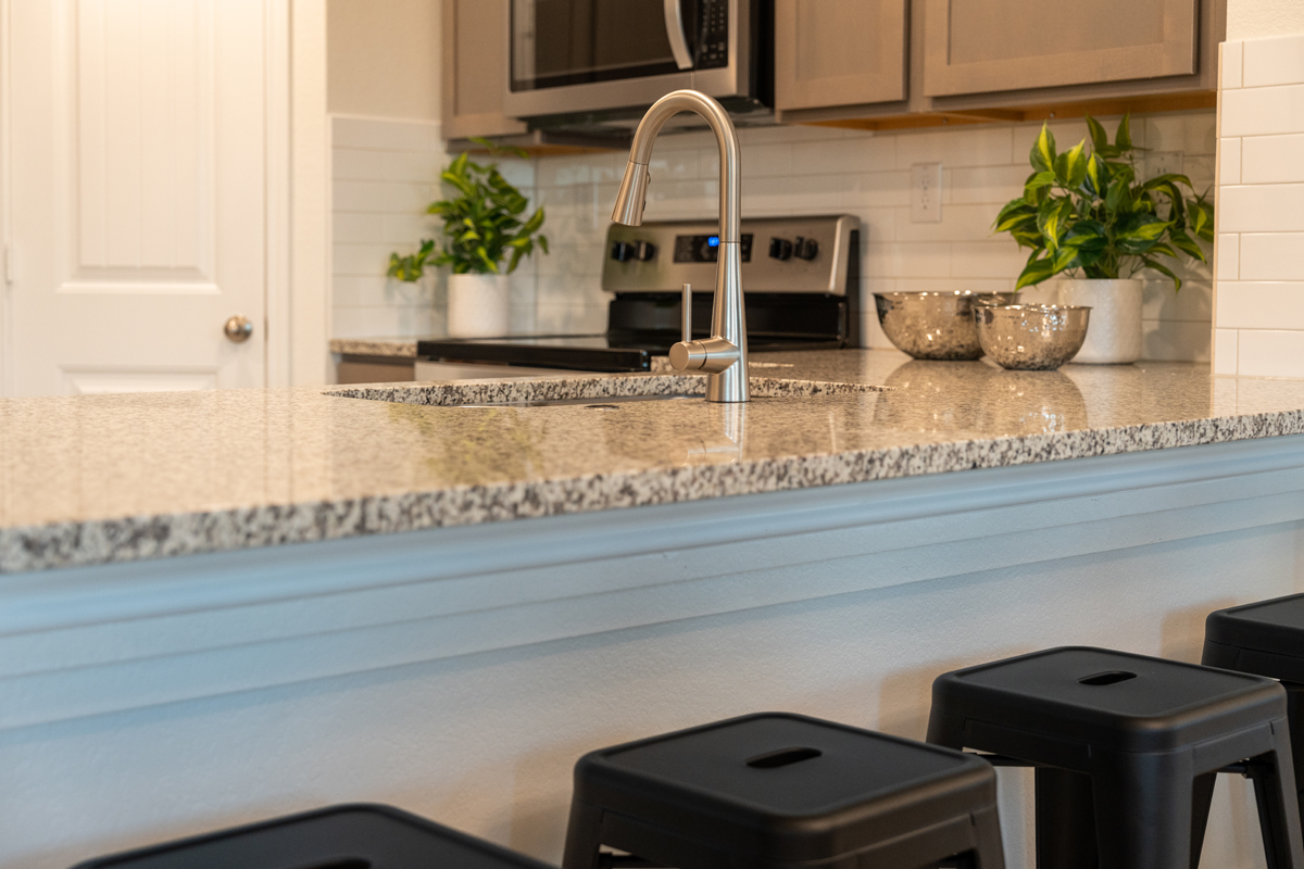 Granite kitchen countertop