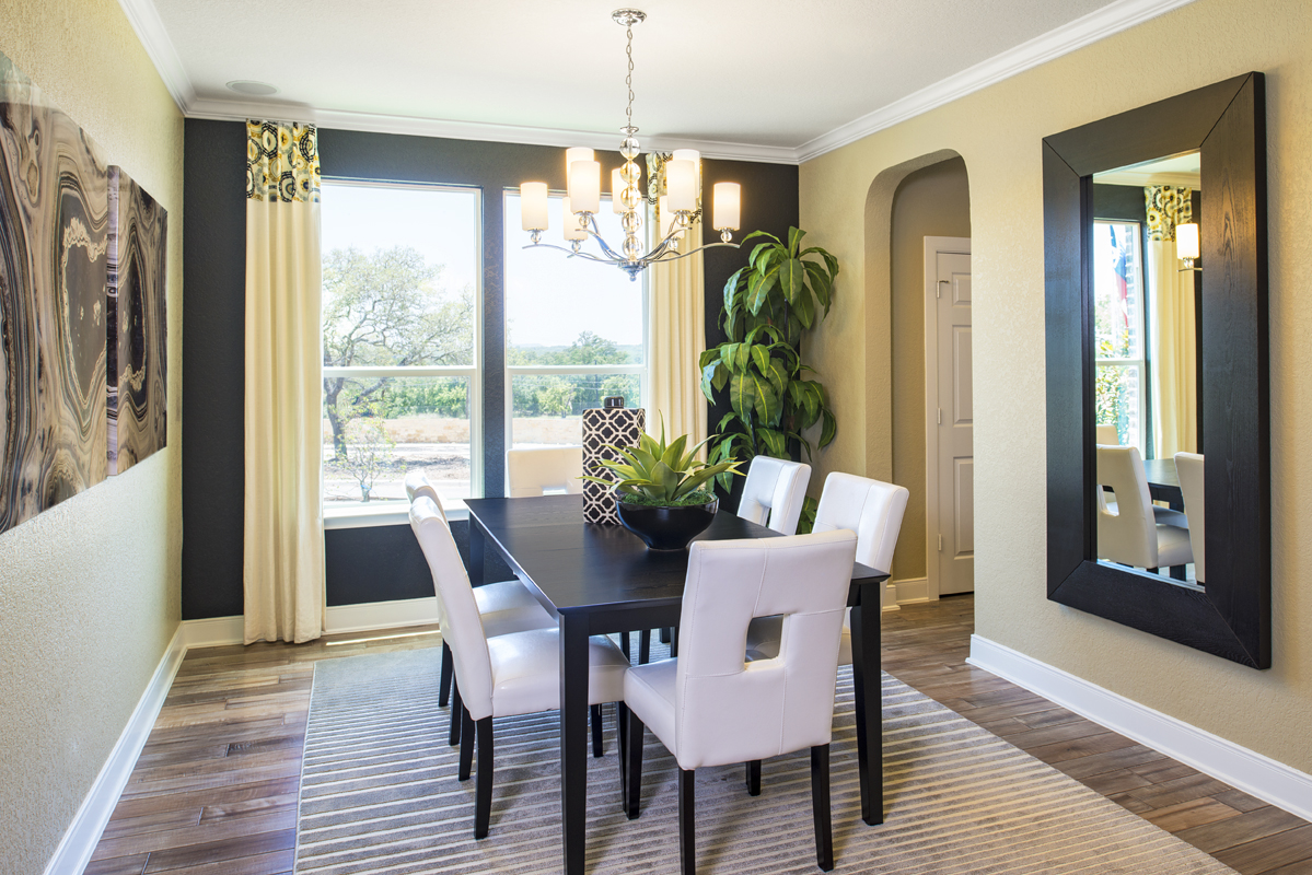 New Homes in Cibolo, TX - Saddle Creek Ranch Plan 3023 Dining Room