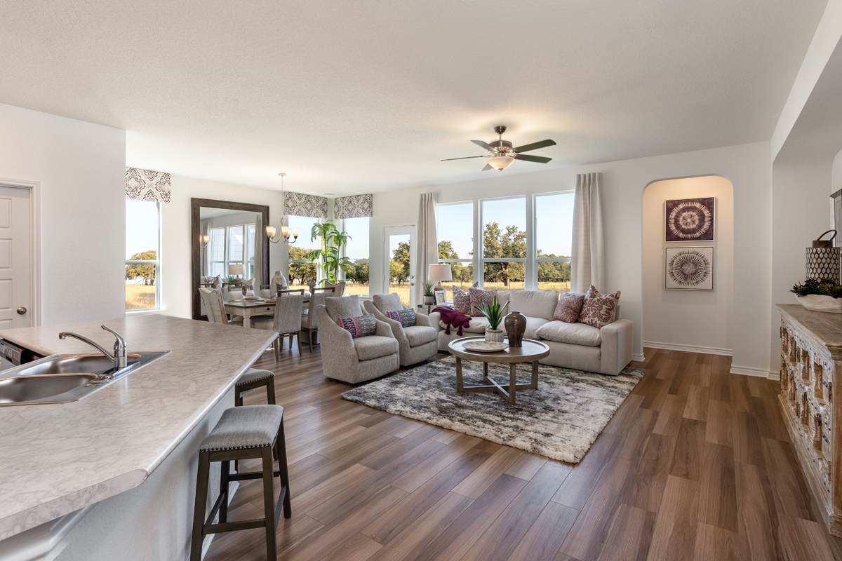 New Homes in Boerne, TX - Shoreline Park - Classic Collection Plan 1792 Great Room