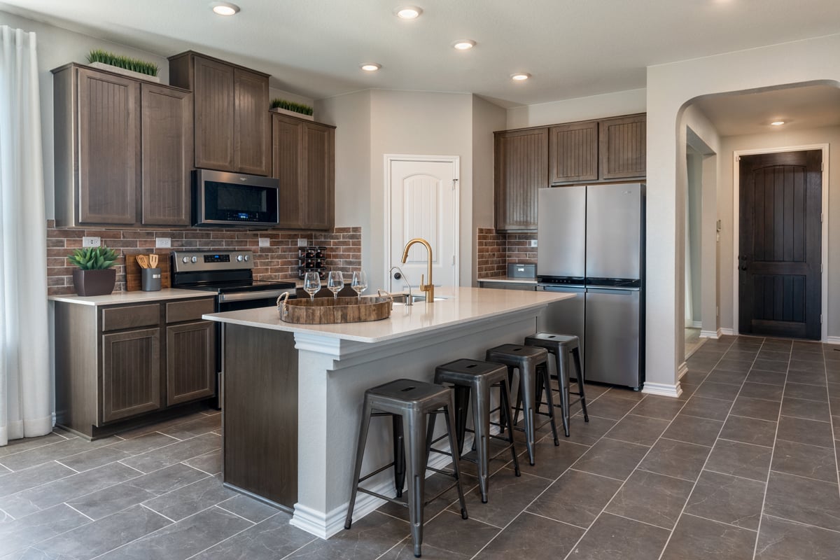 New Homes in Boerne, TX - Shoreline Park - Sterling Collection Plan 2701 Kitchen