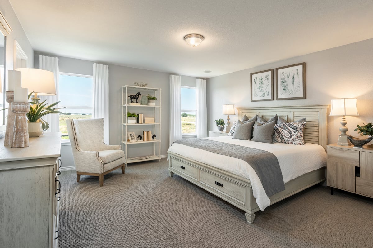 New Homes in Elmendorf, TX - Southton Cove Plan 2100 Primary Bedroom