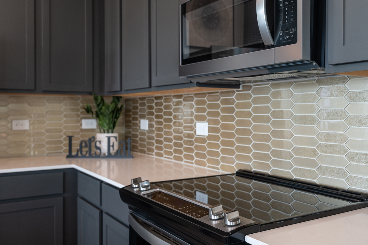 Emser® Picket mosaic tile backsplash