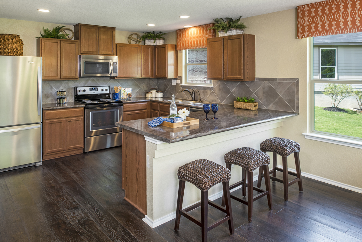 New Homes in San Antonio, TX - The Overlook at Medio Creek Plan 2245 Kitchen