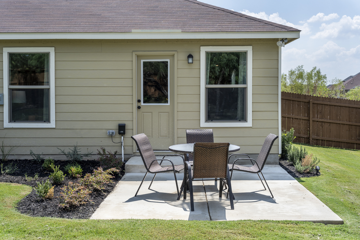 Rear patio