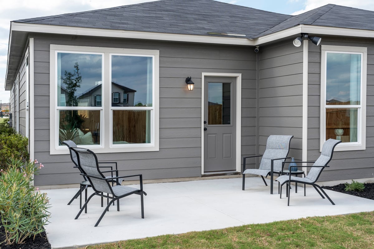 Optional back patio