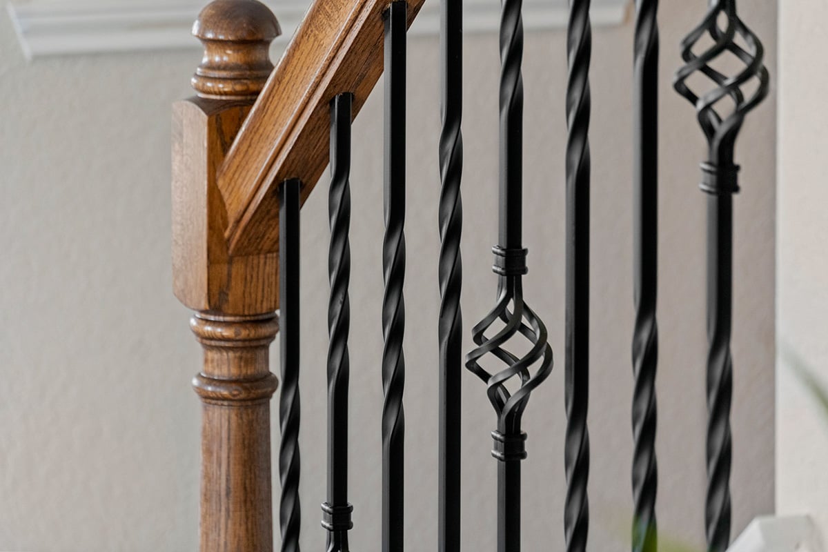 Wrought-iron stair rail