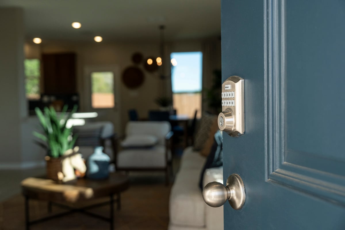 Paneled entry door
