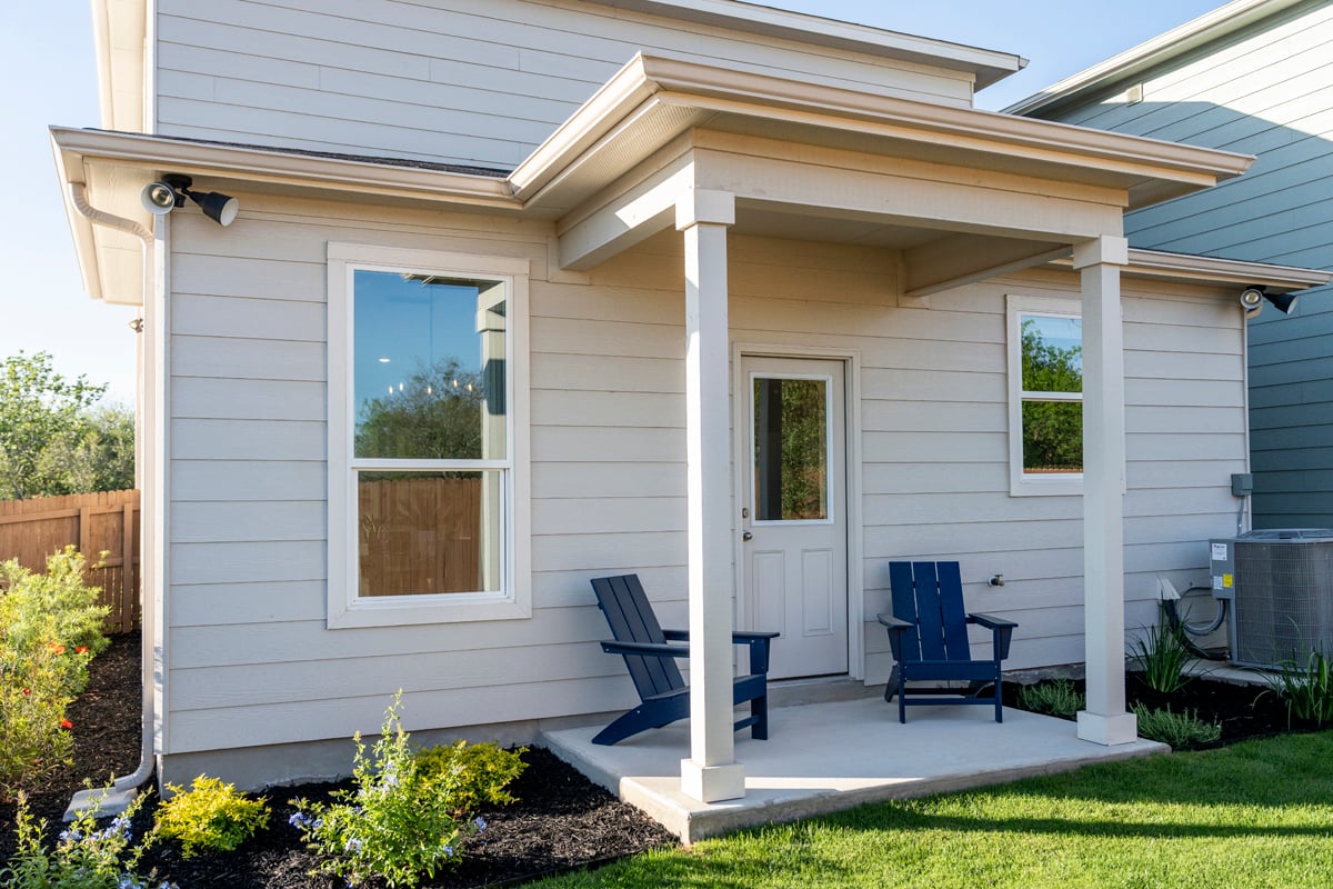 Rear patio