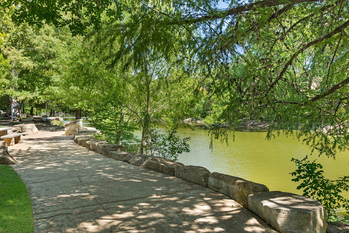 Just a short drive to the Cibolo Creek Trail