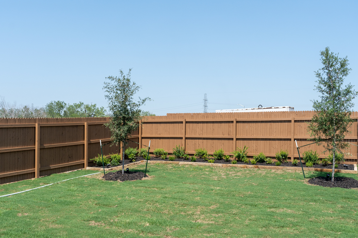 6-ft. vertical wood privacy fence