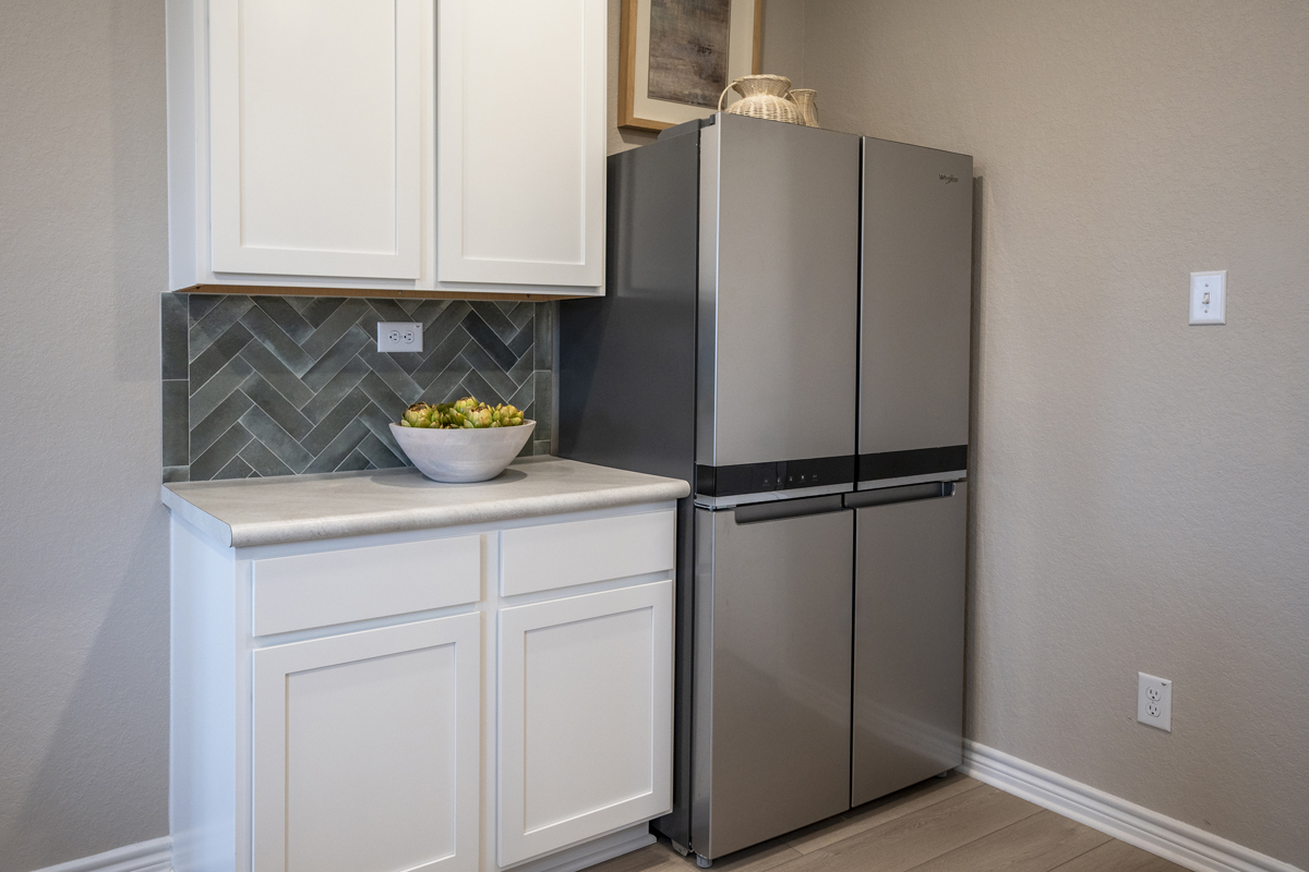 Optional French door refrigerator