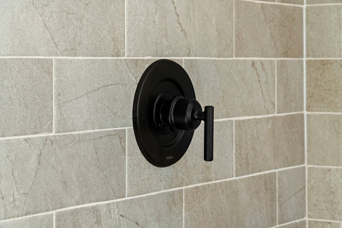 Matte black showerhead