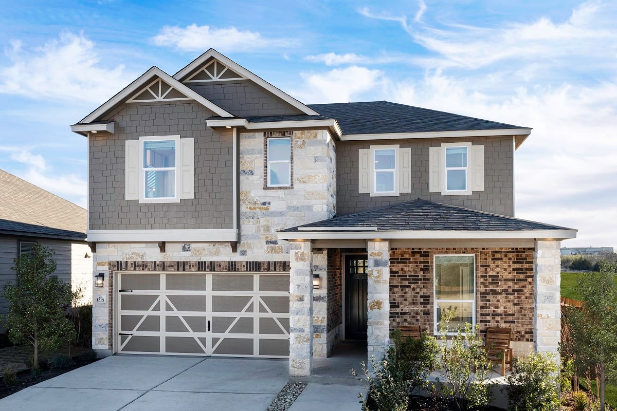 New Homes in Jarrell, TX - Sonterra - Eastwood Plan 2403 as modeled at West Canyon Trails