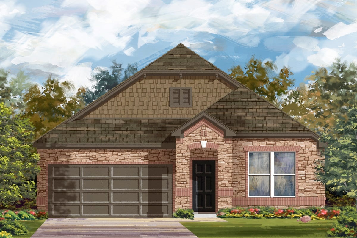 New Homes in Belton, TX - West Canyon Trails Plan 1491 Elevation C