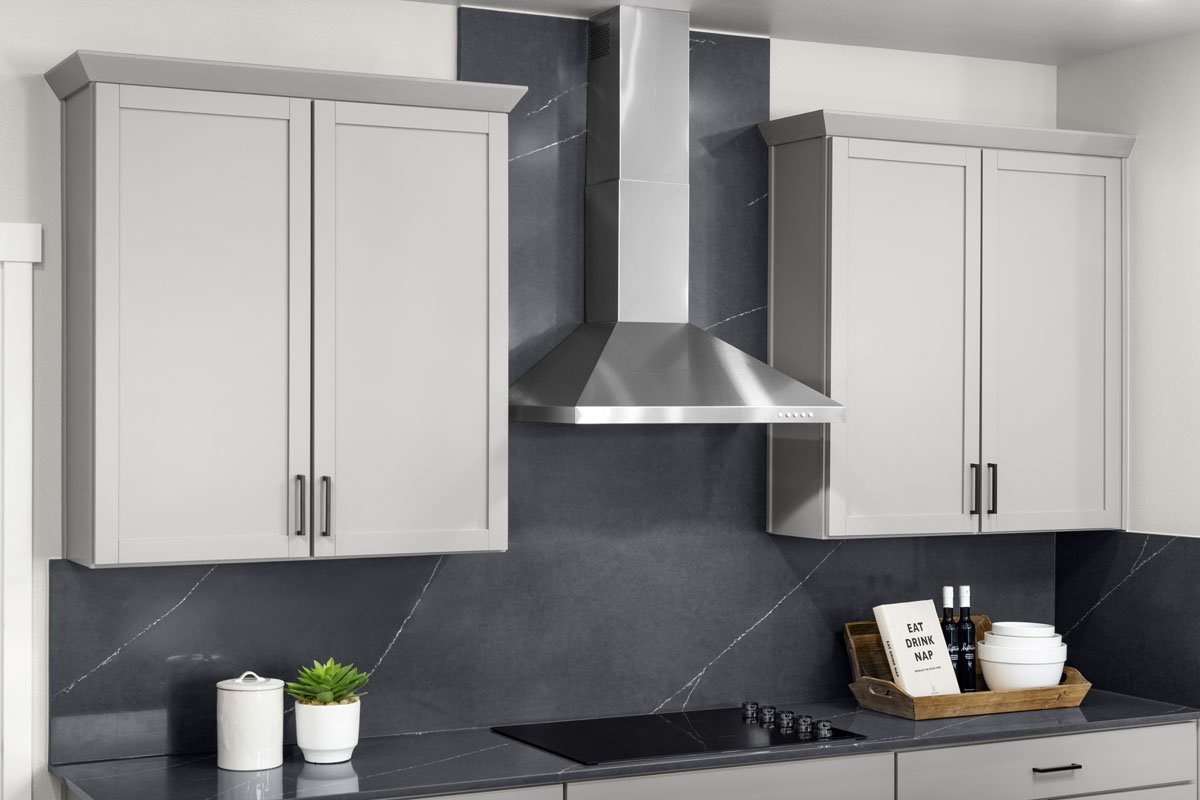 Full-height kitchen backsplash