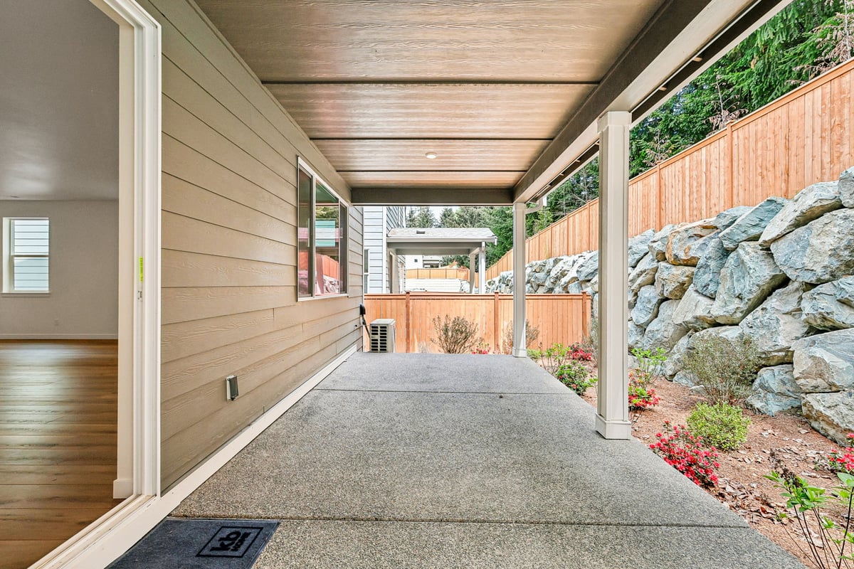 Covered patio