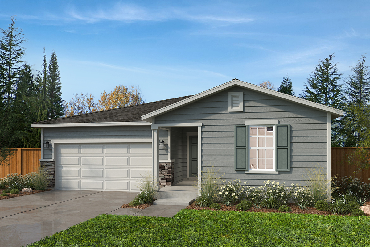 Exterior A with optional stone