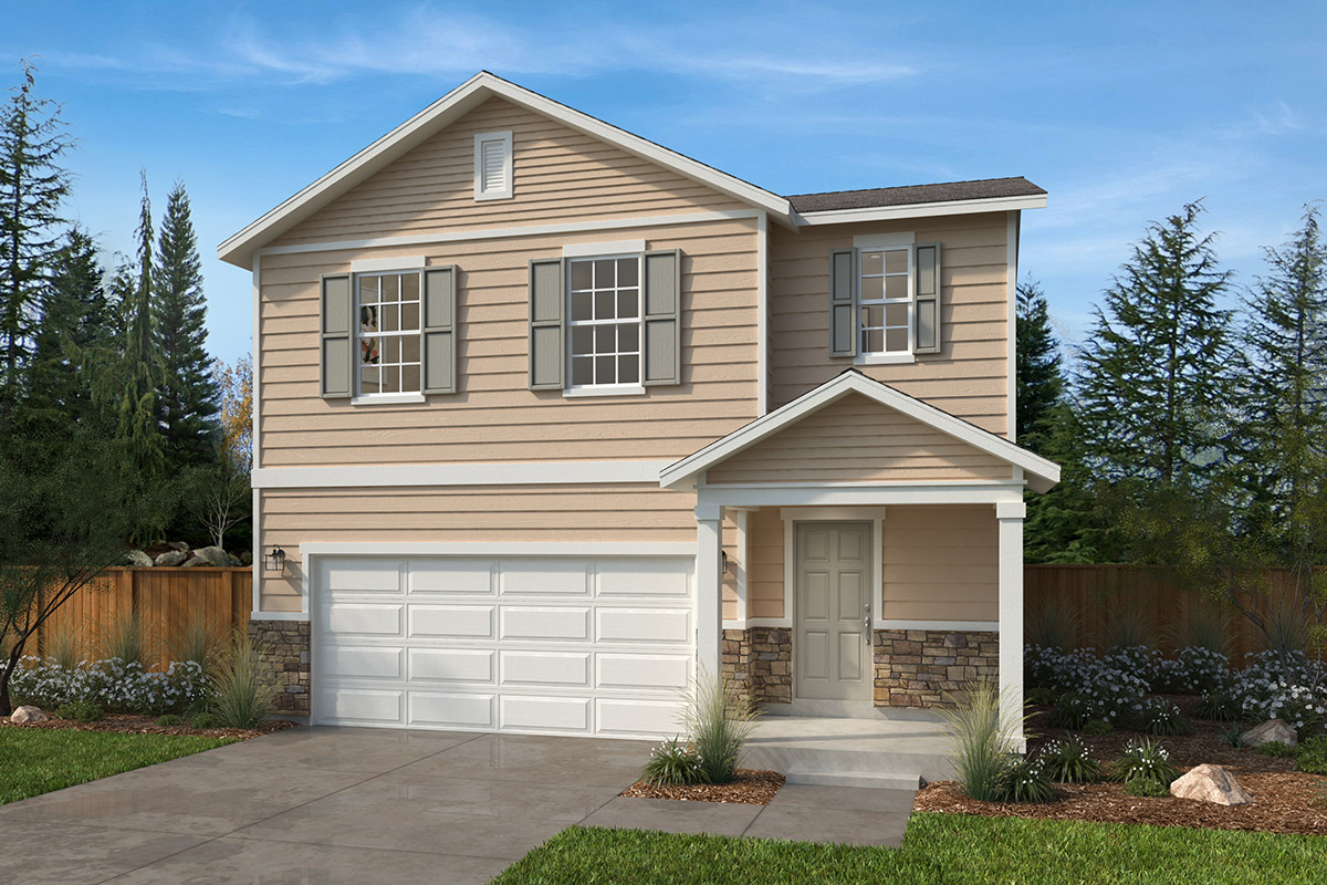 Exterior A with optional stone